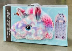 Hugfun Pink Unicorn Rainbow Mane Kids Sleeping Slumber Bag New Sealed Box