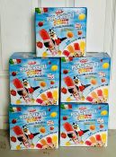 5 x Dolfin Polaretti Fruit Juice Freezer Pops Pack of 60x40ml BBE June 25 New Sealed Boxes