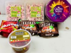Mixed Job Lot of Confectionary Including Quality Street & M&MS