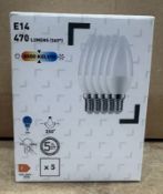 5 x Neutral White E14 470 Lumens Lightbulbs X5