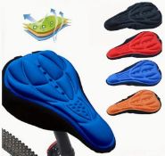 5 x 3D Soft Cycling Bicycle Silicone Bike Seat Cover Cushion Saddle!
