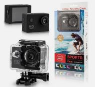 Sports HD 1080 X 720 Action Camera (box tatty)