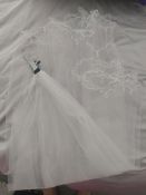 Wedding Veil Fingertip Length Ivory