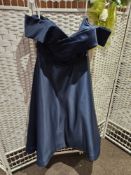 Size 16 Tea Length Wedding Or Party Dress Navy