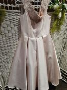 Wedding Dress Tea Length In Peach Size 14