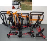 7x Bicycle Car Bike Rack Rear Boot Mounted Cycle Carrier Black Universal Fit Lot#500