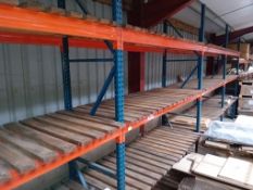 Pallet Racking - 6 Bays (Row F2) Blue/Orange