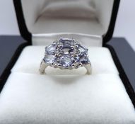 Sterling Silver Tanzanite Ring New With Gift Pouch