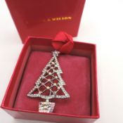 Butler & Wilson Christmas Tree Brooch New With Gift Box