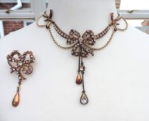 Vintage Christian Lacroix Necklace & Brooch Made In France c. 1990's
