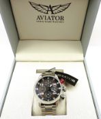 New Aviator Chronograph Watch P.4.06.0.017.4 Current Online Retail Price £1763.00