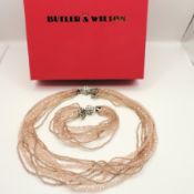 Vintage Butler & Wilson Necklace & Bracelet Set Boxed