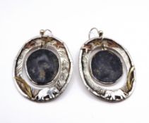 Vintage Charmian Harris Elephant Earrings Sterling Silver & Gold Details