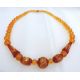 Vintage 26 Inch Chunky Honey Amber Necklace - Image 2 of 3