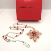 Butler & Wilson Flower Necklace New Boxed