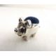 Antique Sterling Silver Pig Pin Cushion - Image 3 of 6