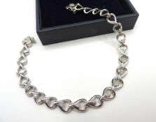 Sterling Silver White Sapphire Gemstone Bracelet With Gift Box