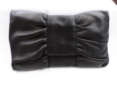 Furla Black Leather Clutch Bag 'New' Made in Italy