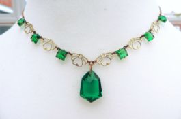 Vintage Art Deco Necklace With Gift Box