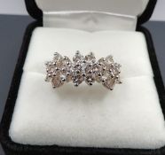 Sterling Silver Morganite Ring New With Gift Pouch