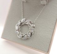 Sterling Silver Gemstone Pendant Necklace New With Gift Box