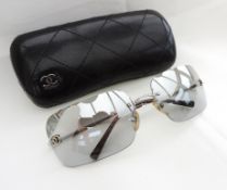 Vintage Chanel Ladies Sunglasses C.124/6V Original Case