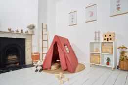 6 x Kids Play Tents Dark Pink (Rose)