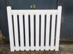 5 x Wooden Gates, Approx. Size 39 1/2