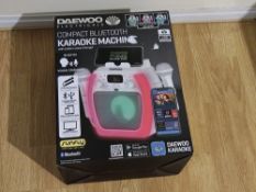 Daewoo Compact Bluetooth Karaoke Machine With Built-in Voice Changer - RRP £99.99 (RS-A0140/1)