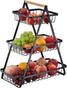 3-Layer Storage Rack For Food & Fruit