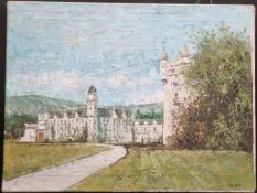 Original oil on Canvas by J. K. Mann (Balmoral Castle)