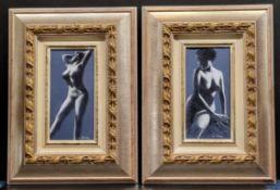 Pair of Framed Original Pastels by De Casse