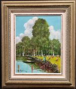 Framed Italian Oil on Canvas by G. Amalfitani