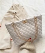 Tote Bags For Women PU Leather Diamond Lattice Handbag Personality Large Capacity Underarm Should...