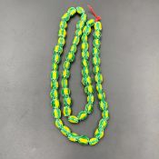 Vintage Venetian Chevron Trade Beads, African Trade Glass Beads, Auc-474