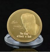 Elvis Presley Gold Coin The King of Rock N Roll Gold Plated