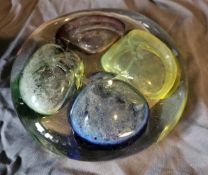 Murano Four Colour Glass Bowl