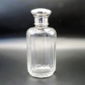 Antique Edwardian Sterling Silver Topped Cologne/Perfume Bottle Birmingham 1905