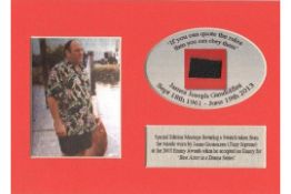 The Sopranos Clothing Owned & Worn By James Gandolfini Mounted Display