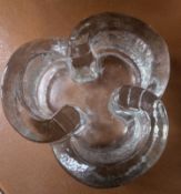 1960s Vintage Heavy Glass Ice Glass Bowl