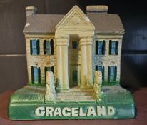 Elvis Presley Graceland Souvenir Model Bank