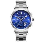 Hand Assembled Globenfeld Ltd Edition Marksman Silver Blue Watch - Free Delivery & 5 Year Warrant...