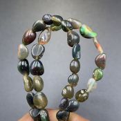 TPO-091, Awesome Natural Australian Fire Opal Beads Strand.