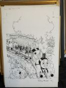 Thomas The Tank Engine & Friends Original Artwork, Signed By Timothy Marwood Full Page