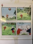 BESTALL Rupert the Bear Original Artwork , signed