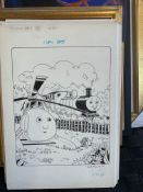 Thomas The Tank Engine & Friends Original Artwork, Signed By Timothy Marwood Full Page