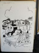 Thomas The Tank Engine & Friends Original Artwork, Signed By Timothy Marwood Full Page