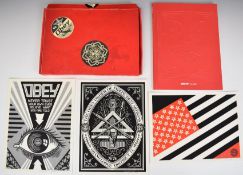 Shepard Fairey (b 1970) RARE ‘Arkitip No0051’ Obey book in sleeve box, 3 signed prints, 1st Ed, 2...