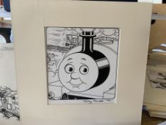 Thomas The Tank Engine & Friends Original Artwork, Signed By Timothy Marwood Engine