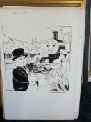 Thomas The Tank Engine & Friends Original Artwork, Signed By Timothy Marwood Full Page